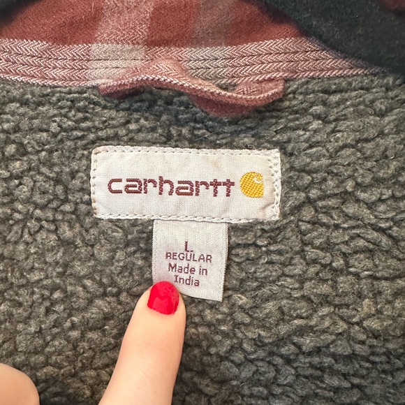 Carhartt Sherpa-Lined Flannel Shirt - Picture 4 of 4
